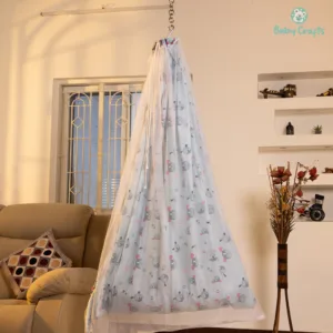 Gray Rabbit Cradle Cloth With Net