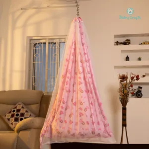 Pink Princess Cradle Cloth With Net