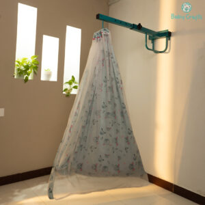 Gray Rabbit Cradle Cloth With Net