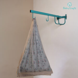 Gray Rabbit Cradle Cloth With Net & Hanger