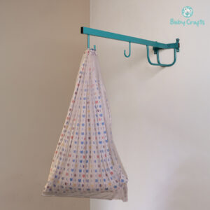 Blue Apple Cradle Cloth With Net & Hanger