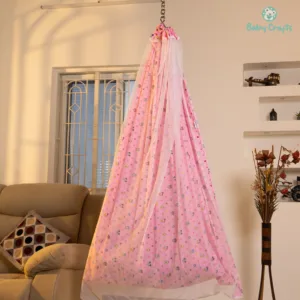 Pink Mickey Mouse Cradle Cloth With Net