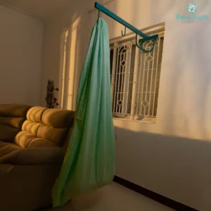 Green Muslin Plain Cradle Cloth