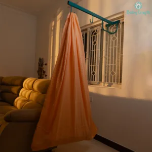 Royal Orange Muslin Plain Cradle Cloth