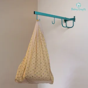 Yellow Mickey Mouse Cradle Cloth With Net & Hanger