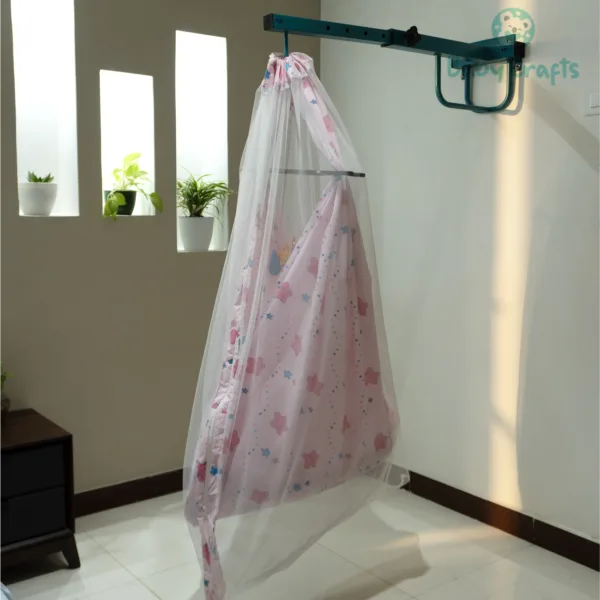 Pink Star Fish Cradle Cloth With Net & Hanger