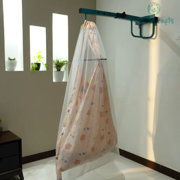 Peach Star Fish Cradle Cloth With Net & Hanger