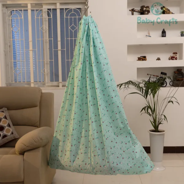 Green Polar Bear Cradle Cloth