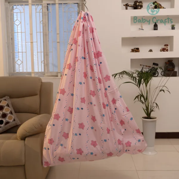 Pink Star Fish Baby Cradle Cloth