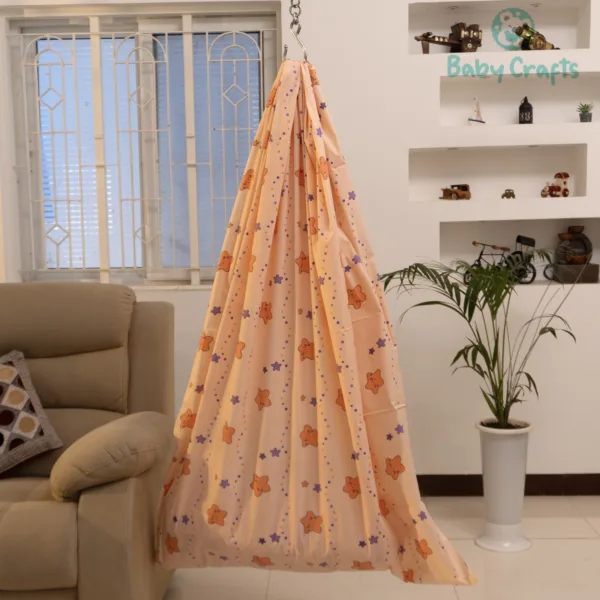 Peach Star Fish Baby Cradle Cloth