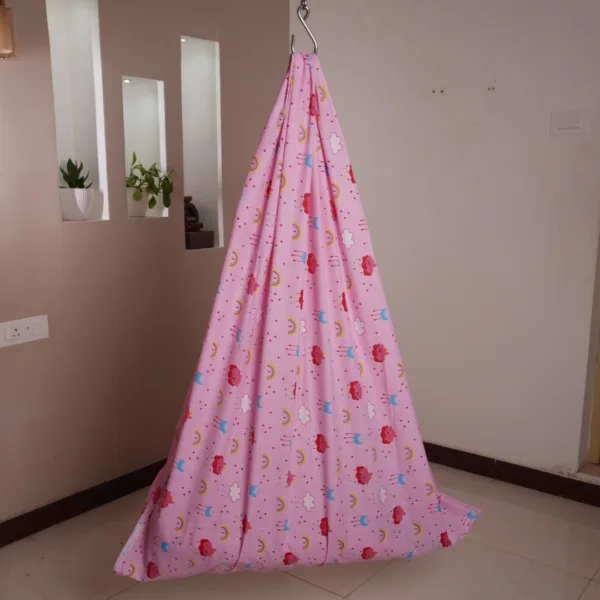 Pink Moon & Rainbow Baby Cradle Cloth