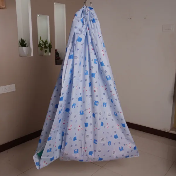 Blue Little Rabbit Printed Cradle Cloth